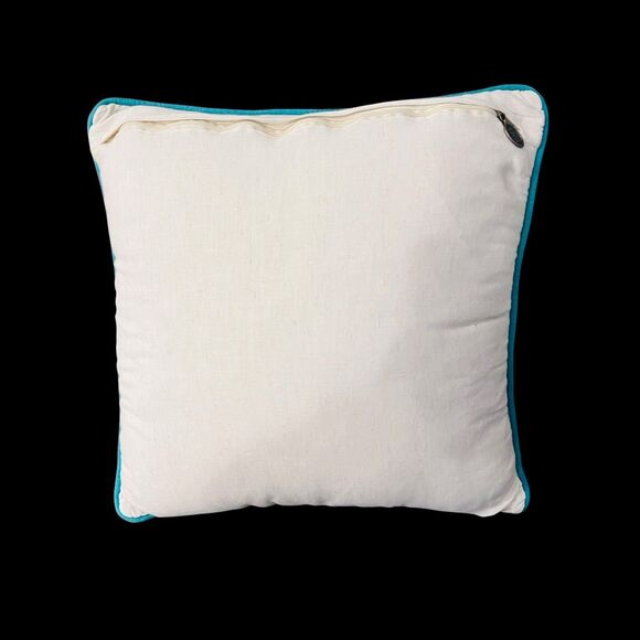 Pier 1 Embroidered Tropical Angelfish Accent Pillow - Picture 6 of 7